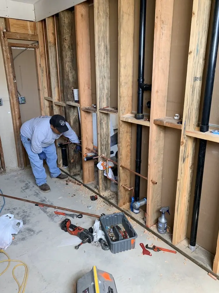 Commercial rough-in plumbing for Gas Line Repair in Village of Rose Tree